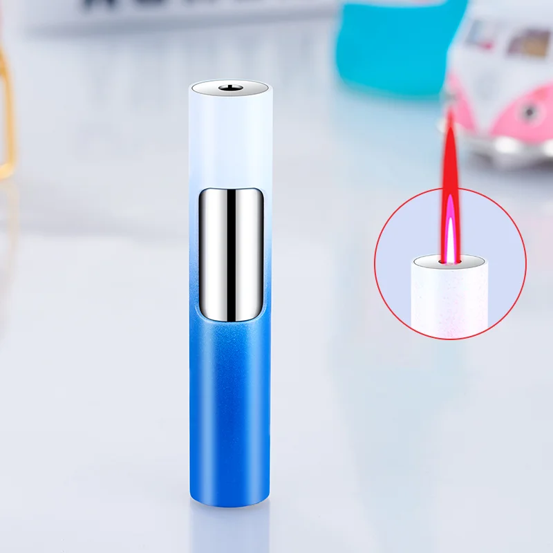 DEBANG windproof lighter great sale multi-colors custom logo and colors lipstick style cheapest wholesale cigarette lighters