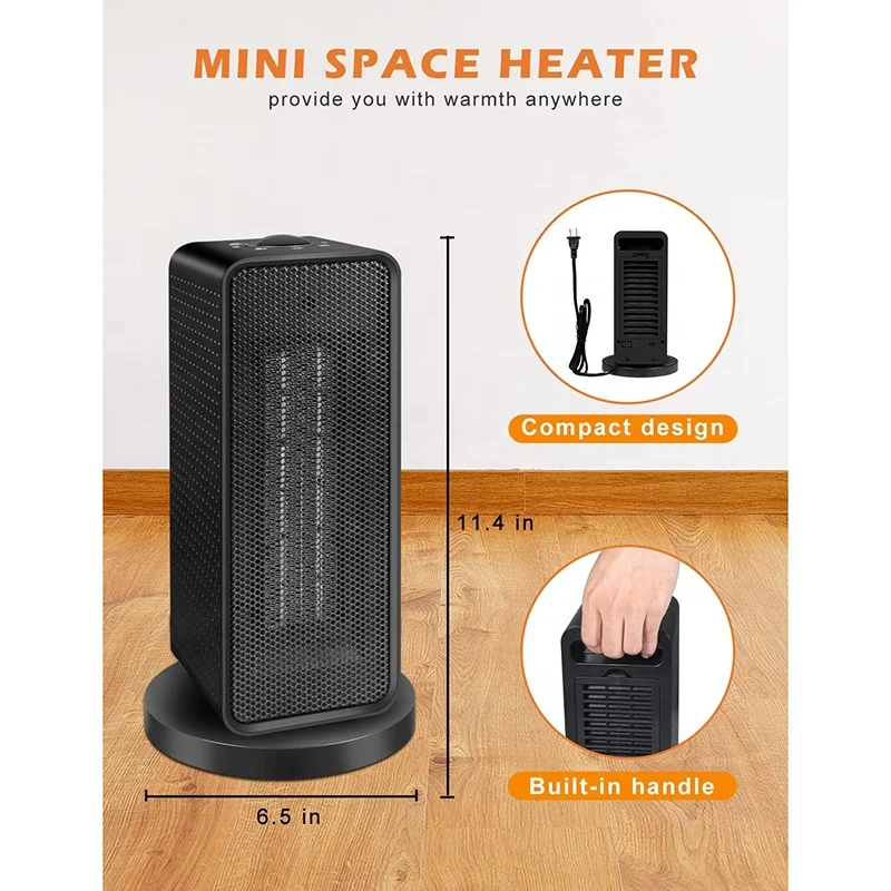 Hot selling Bulk purchase Indoor Home Decor Mini Heater Living Room PTC Electric Fireplace Portable Space Heater