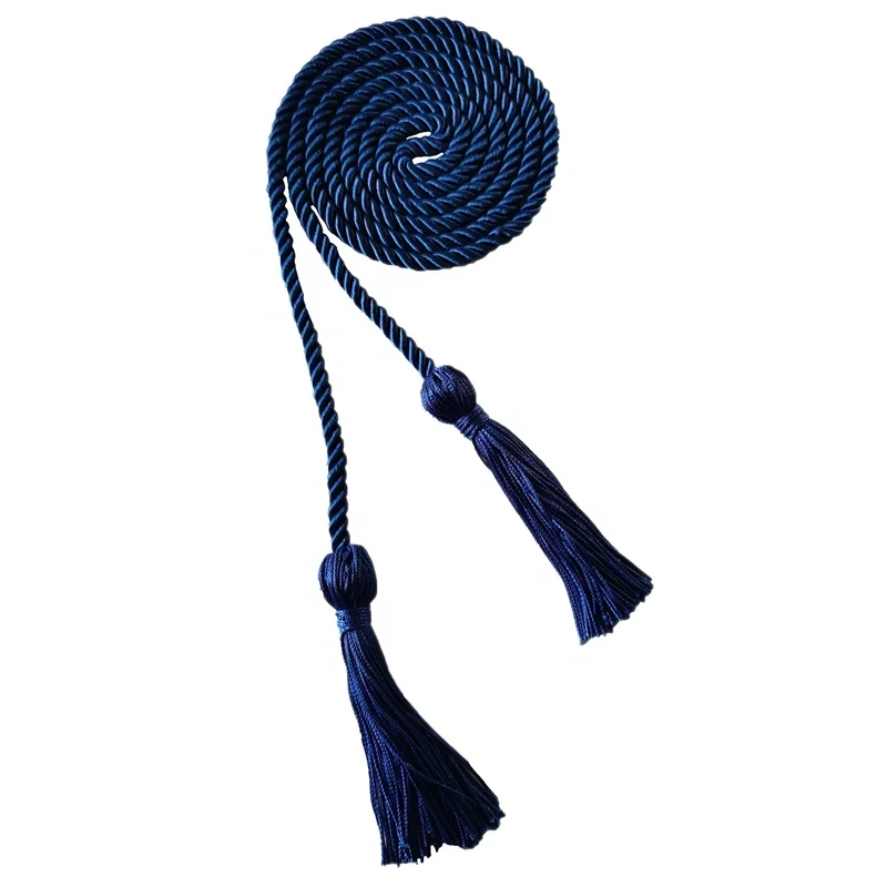 
 Graduation tassels factory directly wholesale high quality royal blue  color graduation cords honor  