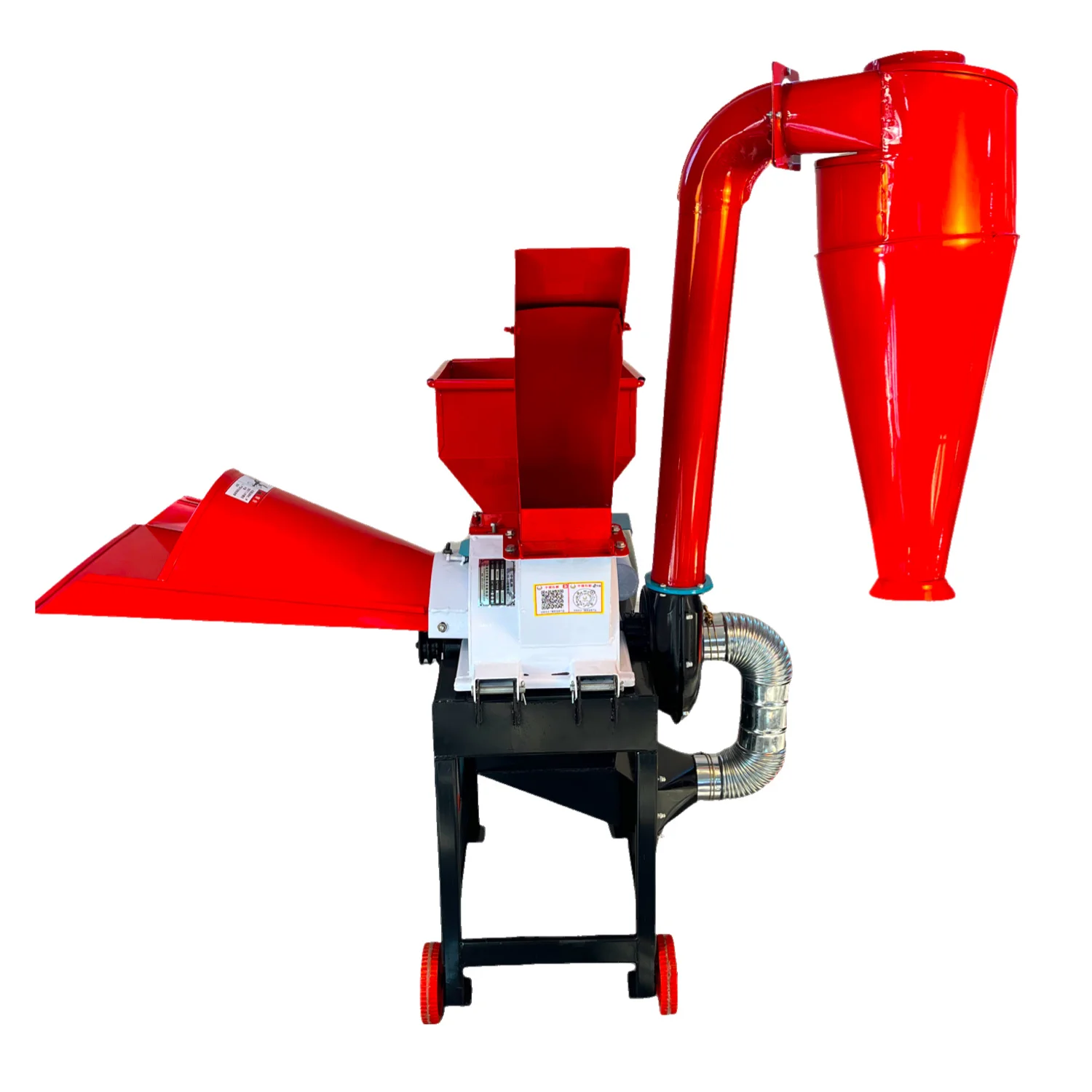 Agricultural machinery bag filling corn maize grain mill crusher animal feed hammer mill corn milling machine 1.5 ton/h