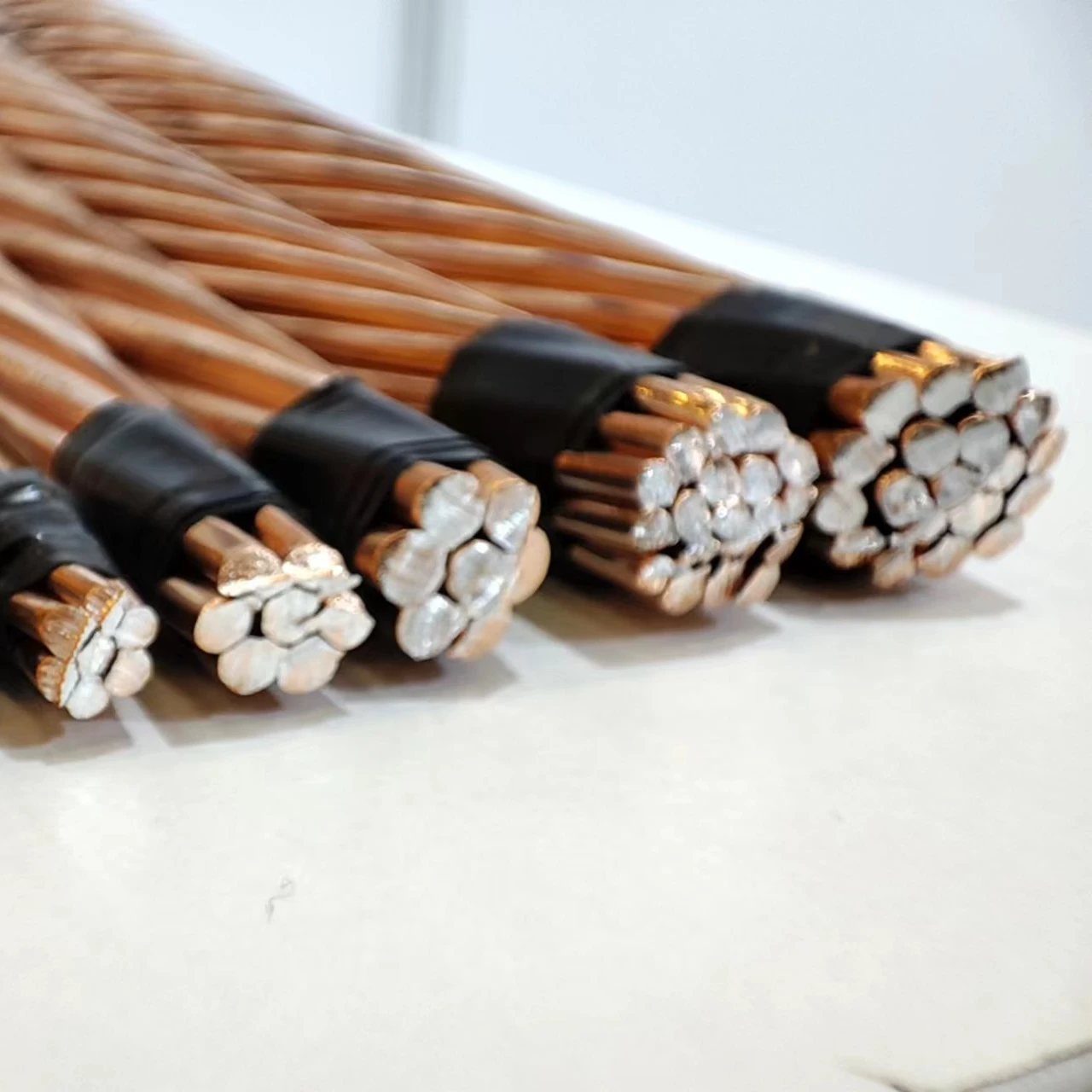 factory supplier price  8mm copper wire rod Copper Clad Aluminum rod