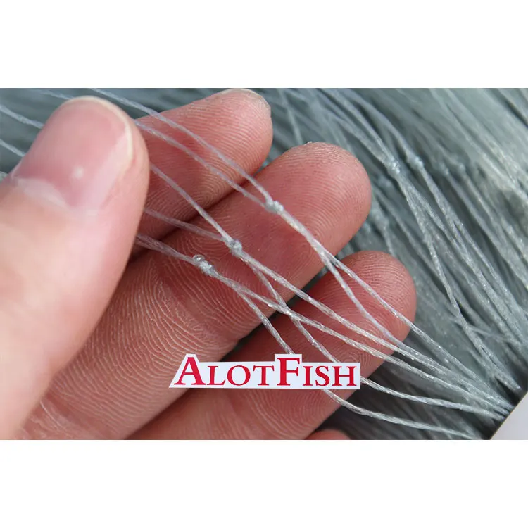 China Factory Price 0.20mm/12ply Gray Trammel net Multi Monofilament Fishing Net for Sale