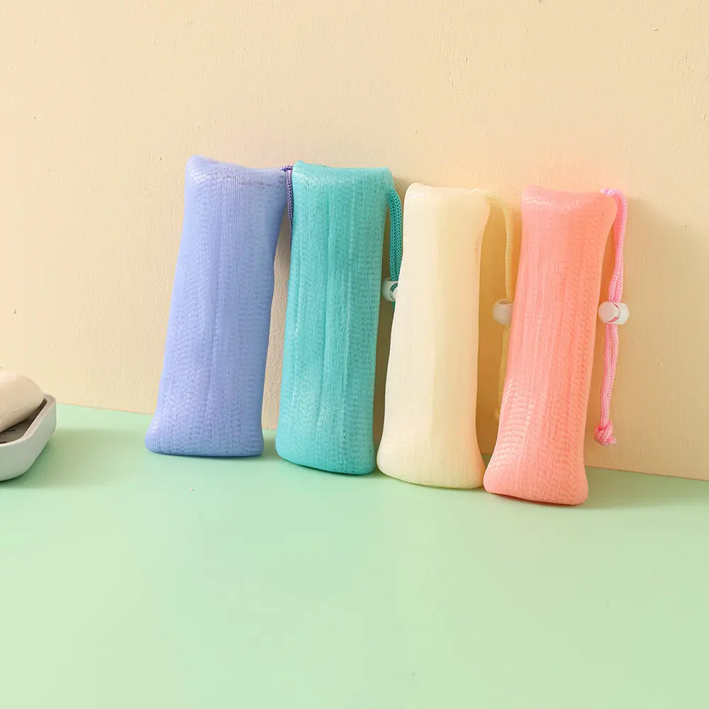Small Pocket Foaming Net Pocket for Soap Ball Hand-Rub Foam Facial Cleansing Milk Bath Brushes Sponges & Scrubbers