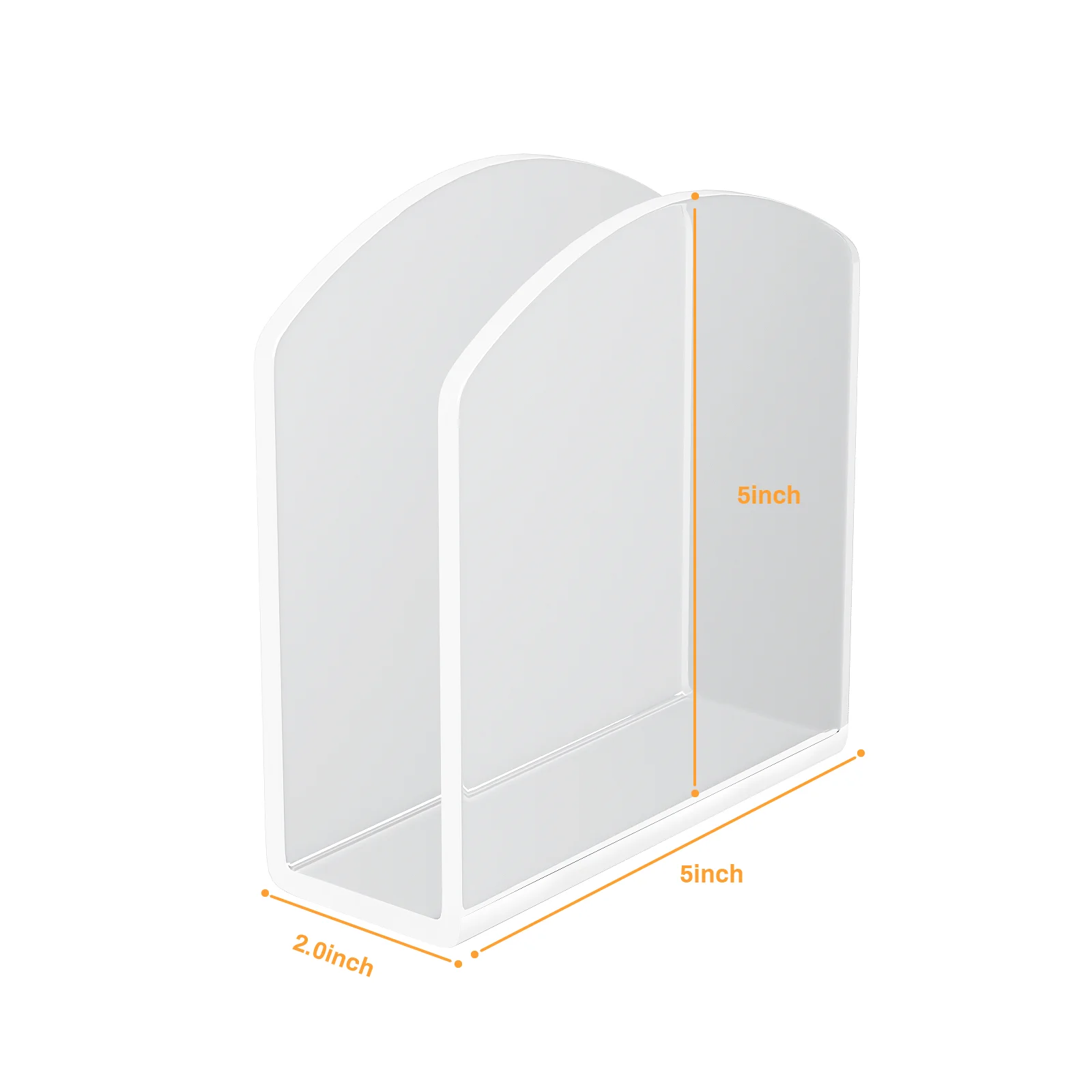 2pack Crystal Clear Acrylic Napkin Holders 5x5x0.2Inch Versatile Transparent Paper Stand Tissue Dispenser for Restaurant