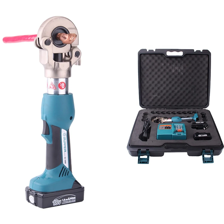 ZUPPER EZ-300B Electric Powered Battery Crimping Tool Cable Lug Crimping Tools Battery Powered 16-300mm hydraulic wire crimper