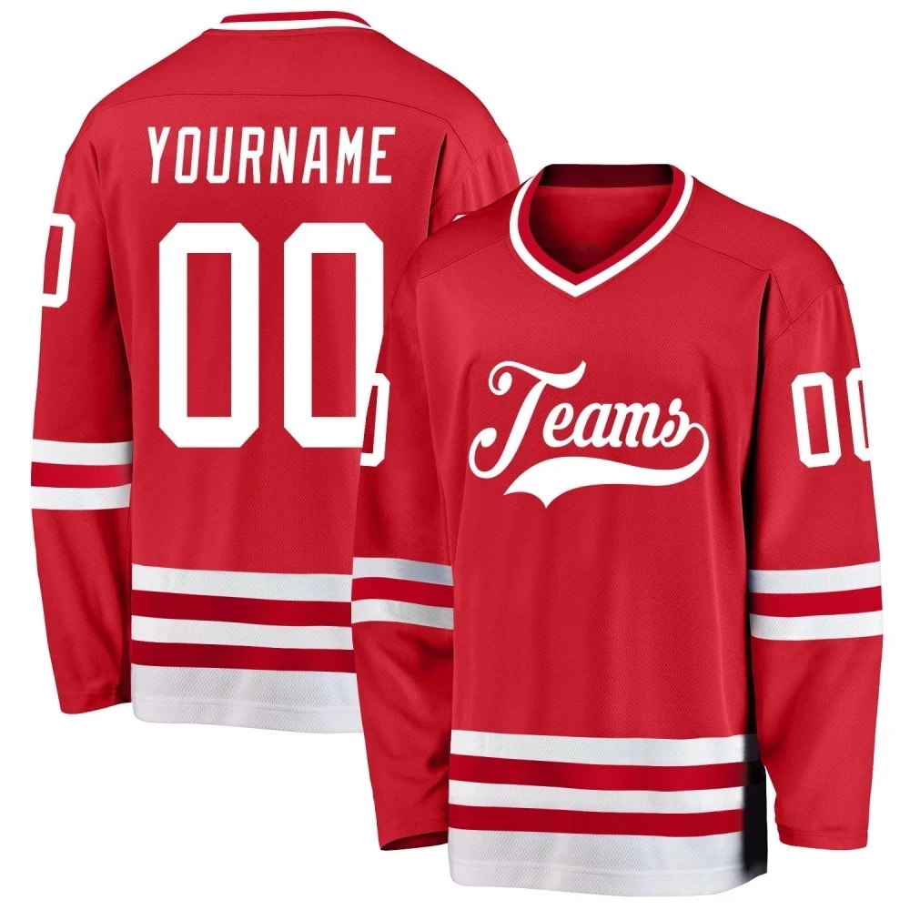 As your choice wholesale cheap team hockey jerseys polyester personalized sublimated your name/number ice hockey wear jersey