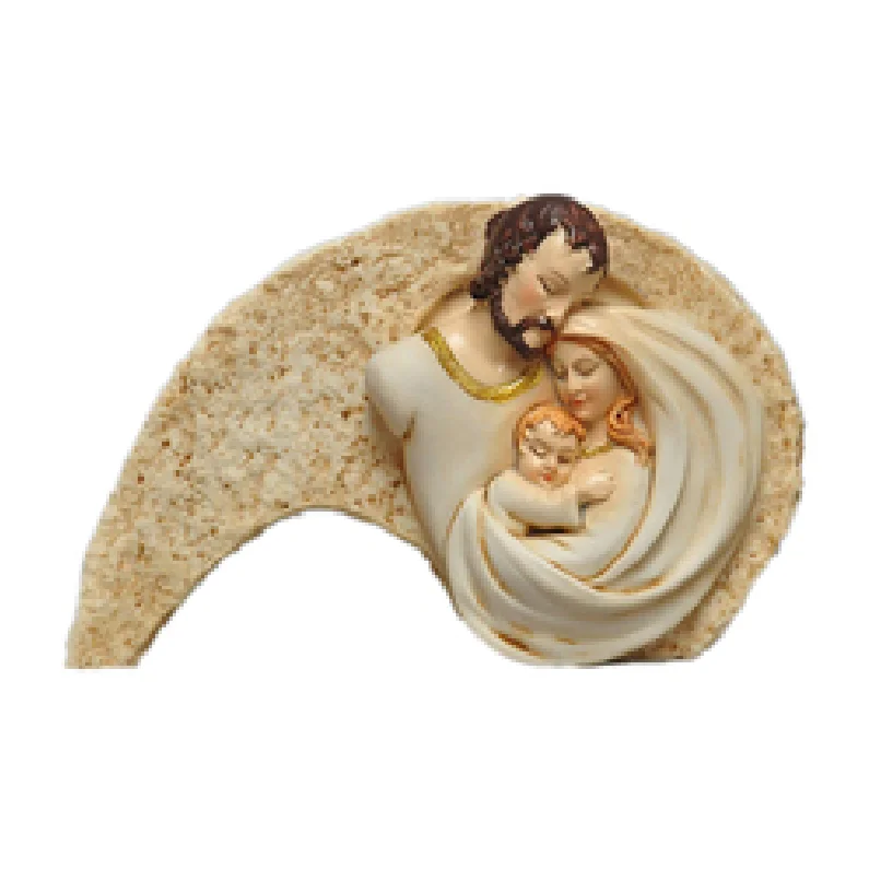 Holy Family Figurine Resin Baptism Souvenirs Baby First Communion Party Gifts