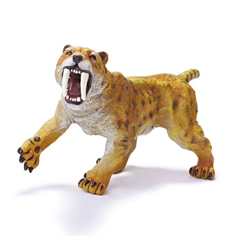 Wild Animal Educational Tiger Toys Soft Rubber Plastic Kids Toy Boys Figures Museum Model Birthday Gift