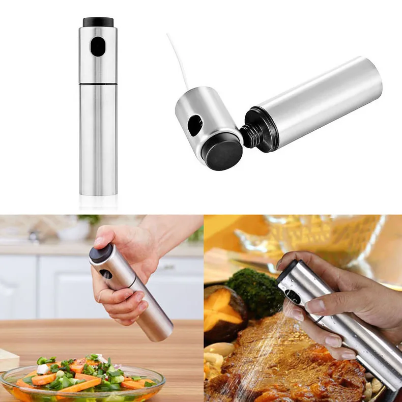  Kitchen Olive Oil Spray Bottle Vinegar Bottles Water Pump Gravy Boats Grill BBQ Sprayer Cooking Tools