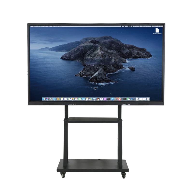 Conference Classroom All in One 65 75 86 100 Inch Teaching Board Touch Screen Smart Whiteboard Interactive Flat Panel Display