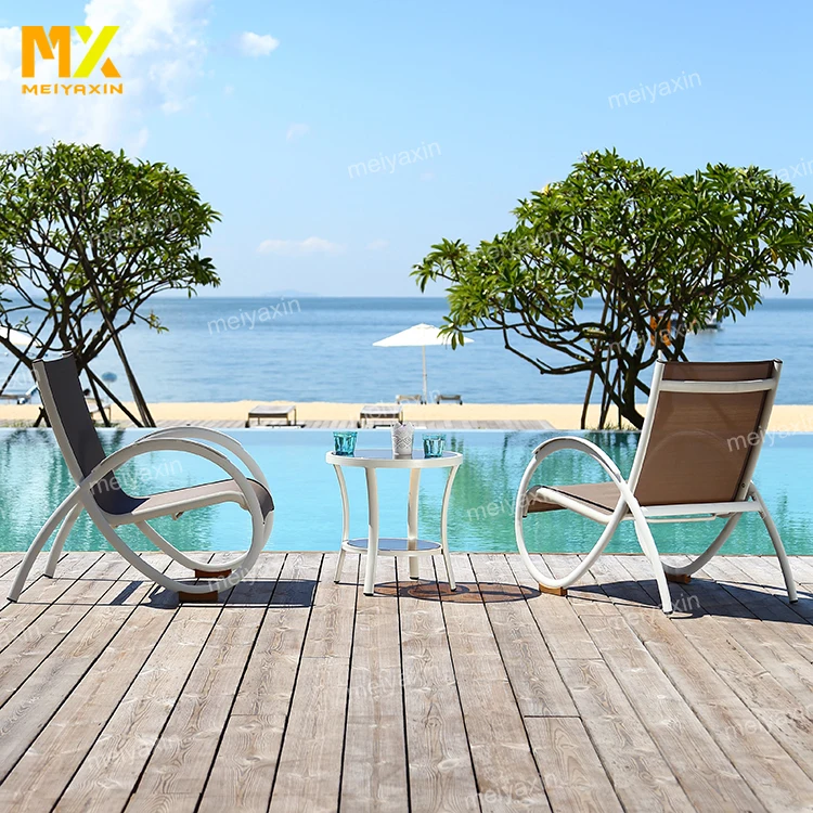 
All weather commercial aluminum dining cafe patio bistro set outdoor dining table set 