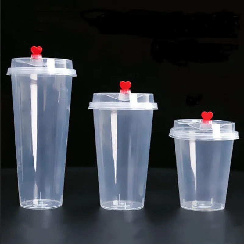 Disposable PP PET Custom Different Size Type Plastic Cover For Hot Coffee Strawless Paper Cup