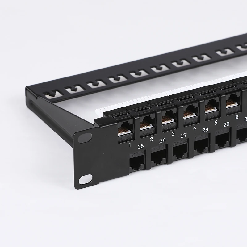 rj45 1u rack mount cat6 ftp 48 port empty panel UTP 19 inch Patch Panel