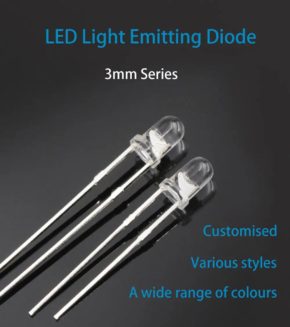 led diode Dip Led Light  3mm 5mm 8mm 10mm Through Hole Led Support Customize RGB