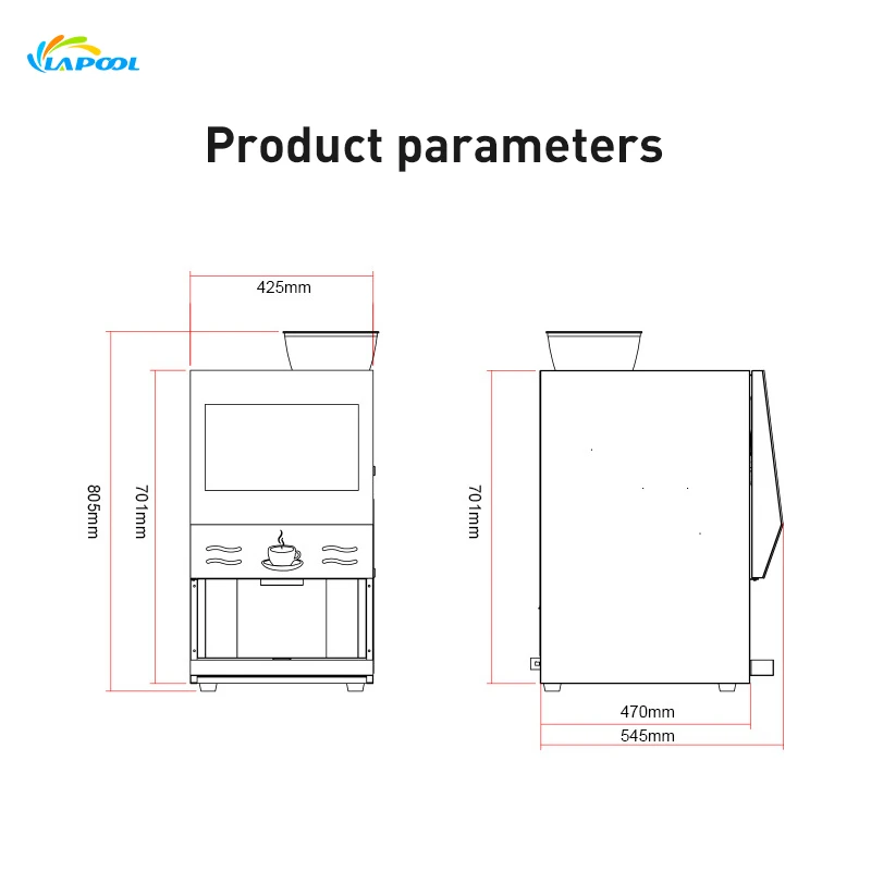 Wholesale Touch Screen Automatic Restaurant Espresso Coffee Maker Machine In Korea
