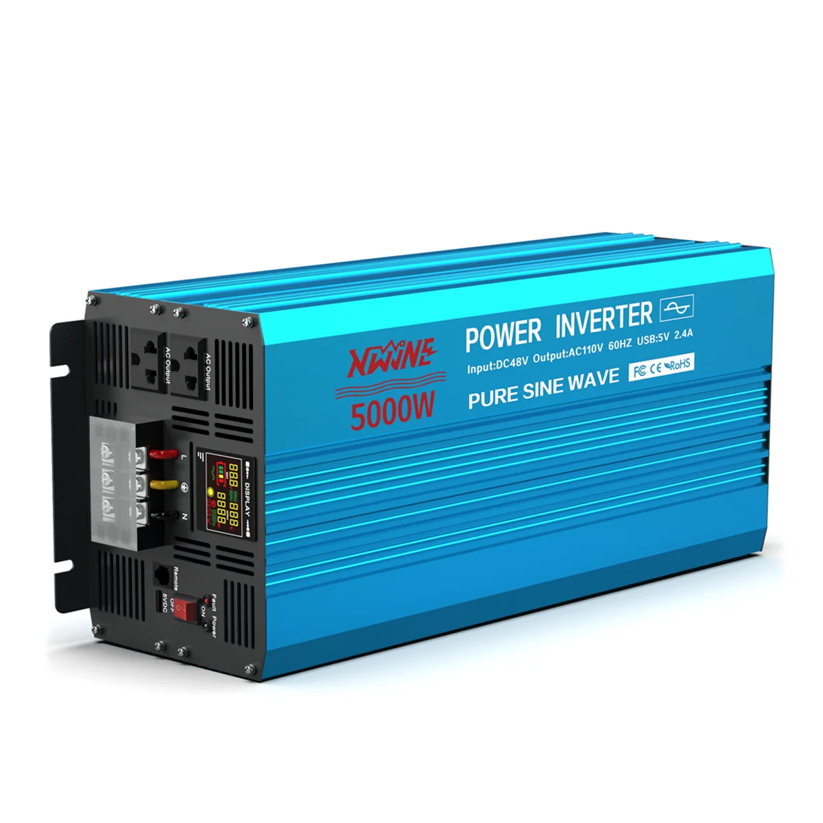 Custom Design 5000w Vehicles Power Converter 12v Dc To Ac 110v Pure Sine Wave Inverter 10000w For Home Appliance