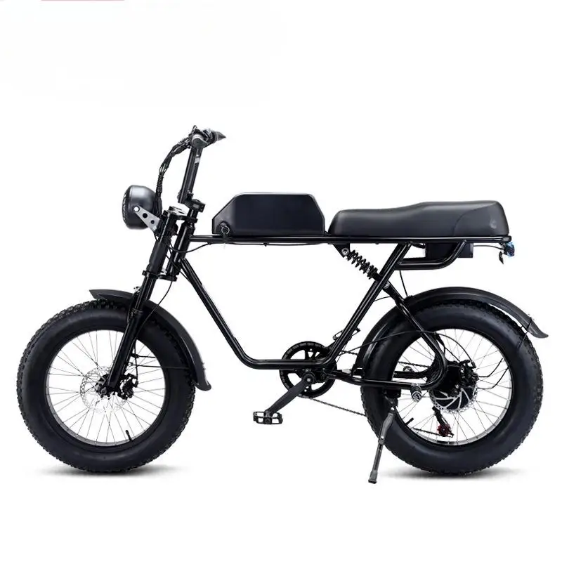 Dual Suspension 48V Electric Fat Bike for Adults High Carbon Steel Frame with Motor Motorcycles