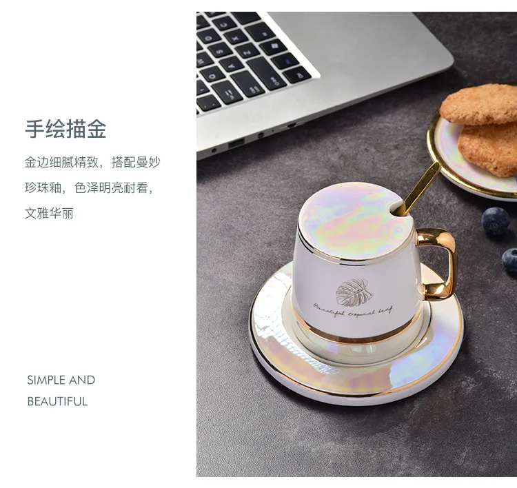 First-class authentic coffee cup and saucer set simple afternoon tea ceramic cups can be customized