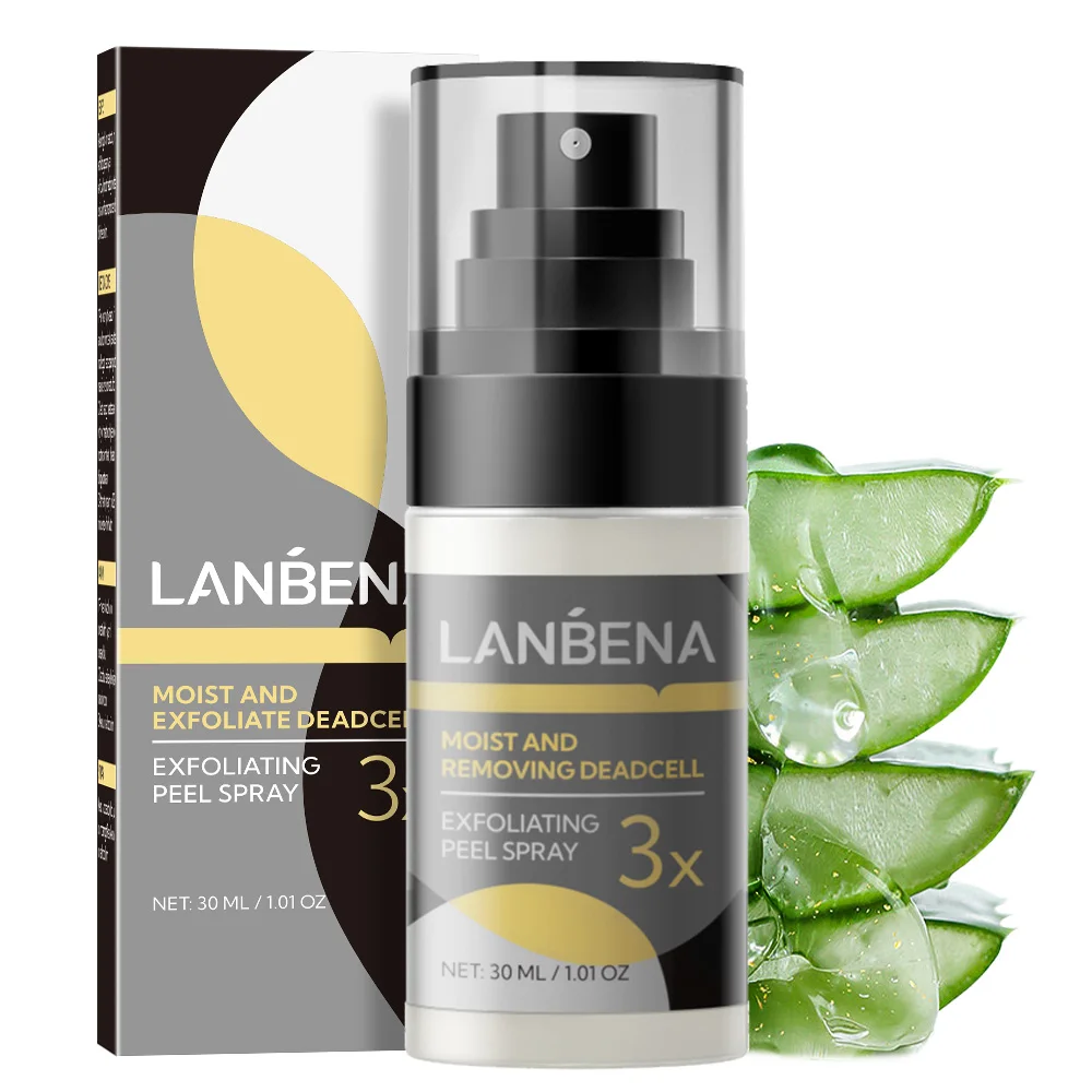 LANBENA Natural aloe vera extract exfoliating spray for Rough, Dry, Cracked Firming Skin 30ml 1.01Oz
