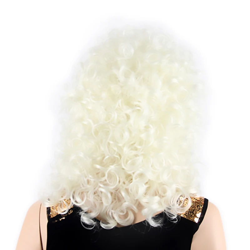 ST Guangzhou Factory Wholesale Cheap Wigs Women Luxurious Wigs Synthetic Hair Jerry Curly Long Beige Synthetic Hair Wigs