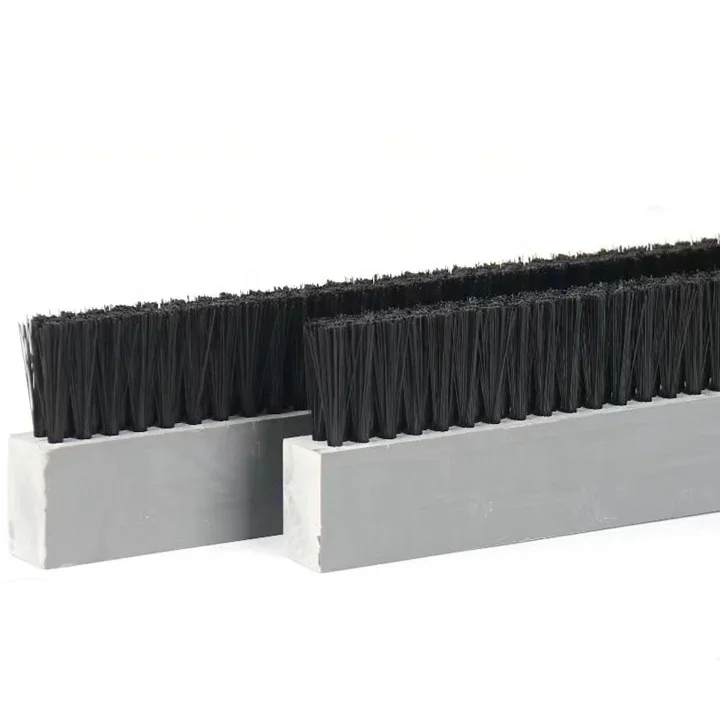 Industrial Tufted Strip Plate Brush Punched Lath Brush with Various Base Materials