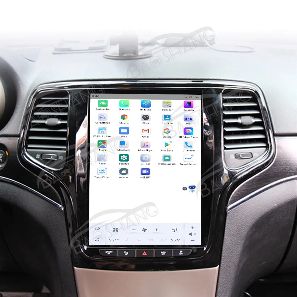 10 4 'Carplay для Jeep Grand Cherokee 2014-2018 автомобильное радио GPS навигация мультимедийный видеоплеер Tesla Style вертикальный экран