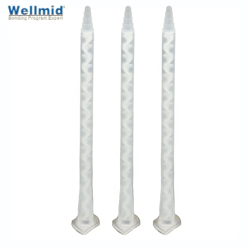 Araldite 2000 Plus Nozzle 50ml Cartridge ABglue Tah Spiral Bayonet Static Mixer 6.3mm X 152mm 21 Element Mixer PP Static Mixer