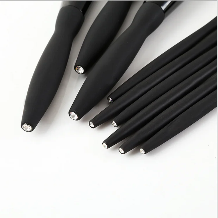 9 pcs black makeup brush manufacturers wholesale makeup brush sets makeup brush set custom vegan soft fiber hair