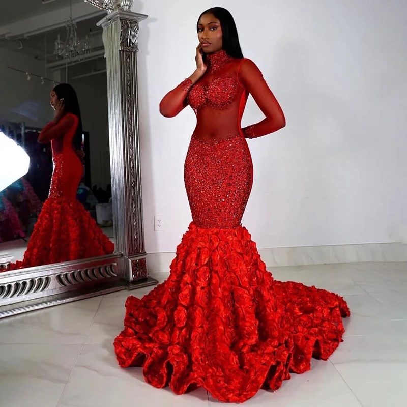 Novance Y2113-TW Wedding Dresses 2024 New Arrivals Red Sexy Prom Dresses Ball Gown Glitter Luxury Womens Wholesale Clothing