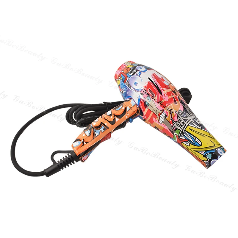 Gubebeauty hot sale professional ionic hair dryer hot&cold air wind electric Graffiti hair dryer for homeuse salon with FCC&CE