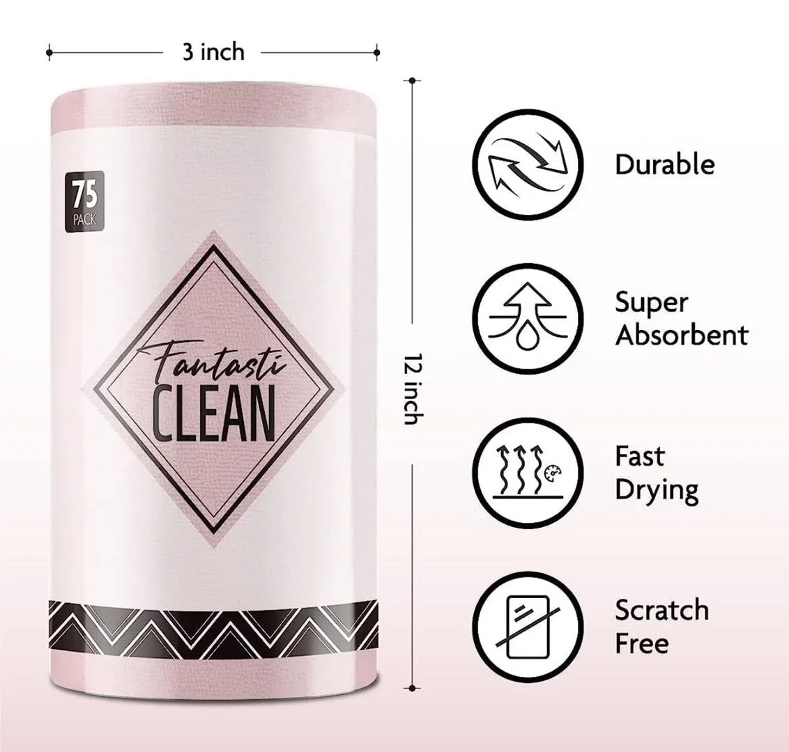kitchen towel roll dish rag cloth pack kitchen cleaning towels  tear away cleaning cloth multi purpose microfiber