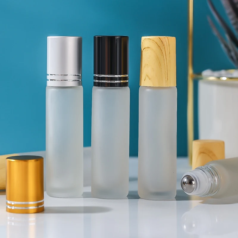 Оптовая продажа, косметическая упаковка, прозрачные роликовые бутылочки с оттенком для губ, 10 мл для масел