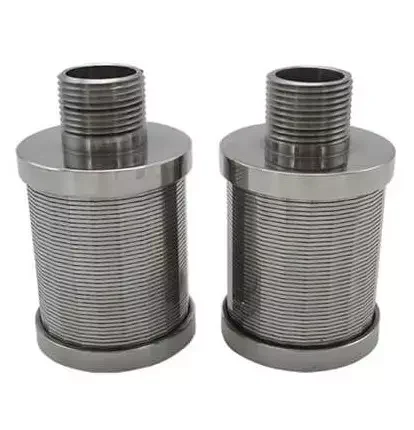 V Wrapped Johnson Filter 304  316Stainless Steel Water Well Tube Strainer Wedge Wire Screen