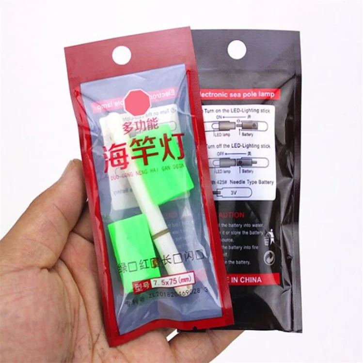 LED Glow Fishing Light Rod Tip light with Clip Night Stick for Sea Fishing Rod Glowing Lamp