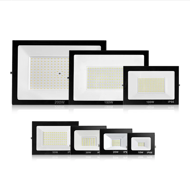 Led Floodlight Waterproof Security Spotlight 10w 30w 50w 100w 200w Led Flood Light Outdoor For Garden Street Wall