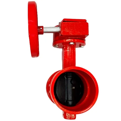 30years factory manufacture butterfly valve ductile iron soft seal worm gear fire signal butterfly valve