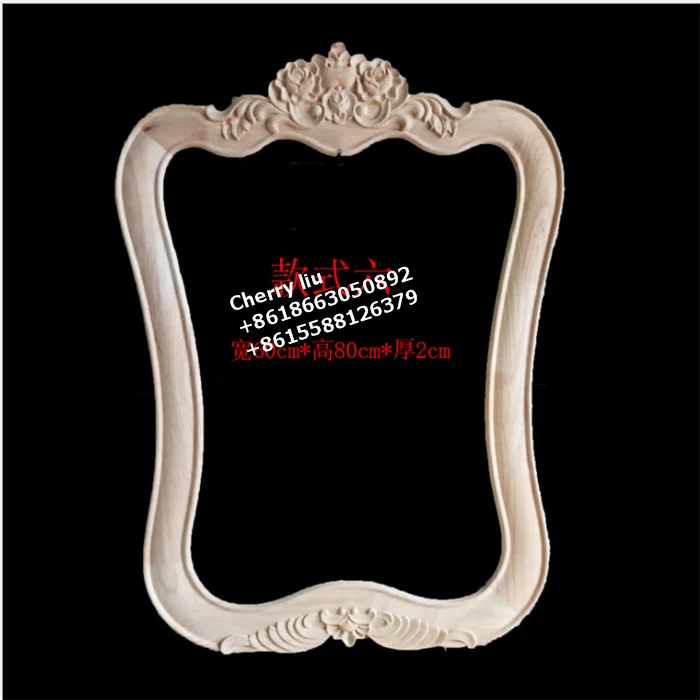 CNC Carved Custom Wood Carving Furniture Mirror Frames