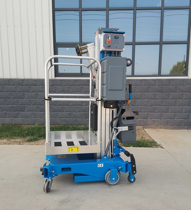 8m portable vertical aluminium Platform ladder Electric ladder lift