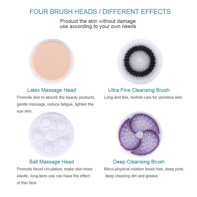 Daily facial care cleansing pad korea silicone face cleaning brush