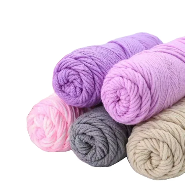 wholesale high quality 8ply 100g roll tufting yarn DIY hand knitting weaving crochet poking embroidering yarn for tufting gun