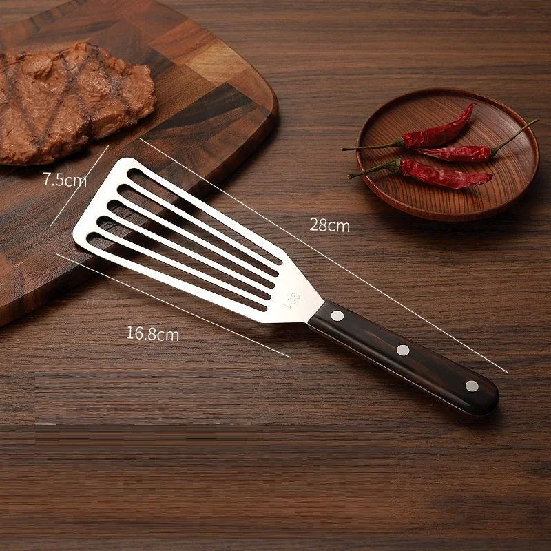 Steak Shovel Stainless Steel Multi - Function Kitchen Baking Confectionery Pancake Cooking Tools With Oil Leakage