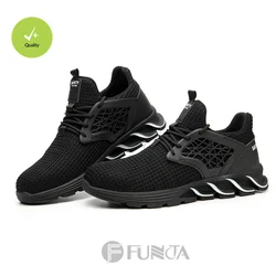 FUNTA Hot Selling Work Boot Trainers Sport Casual Mens Steel Toe Caps industrial Safety Shoes