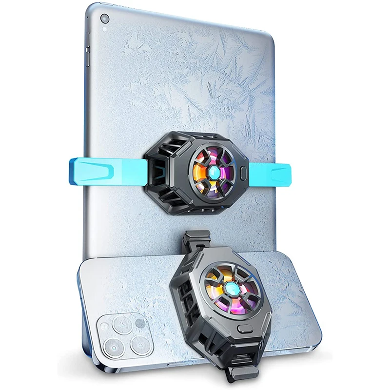 Dual Radiator Smart Phone Cooler Gamer Mobile Phone Fan Cooling Pad Universal Cell Smartphone Cooler with Fan Game Cooling