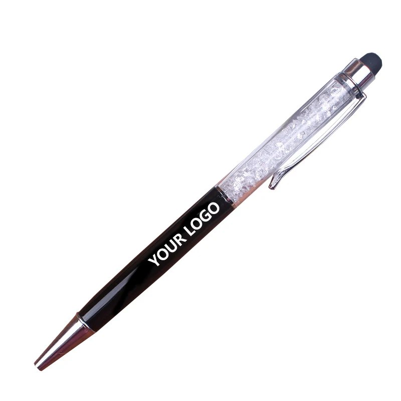 China factory competitive prices full color option custom logo printed crystal diamond pen