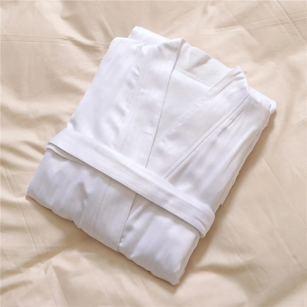 Wholesale Breathable White Soft Terry Cloth Bathrobe Cotton Bathrobes For Men