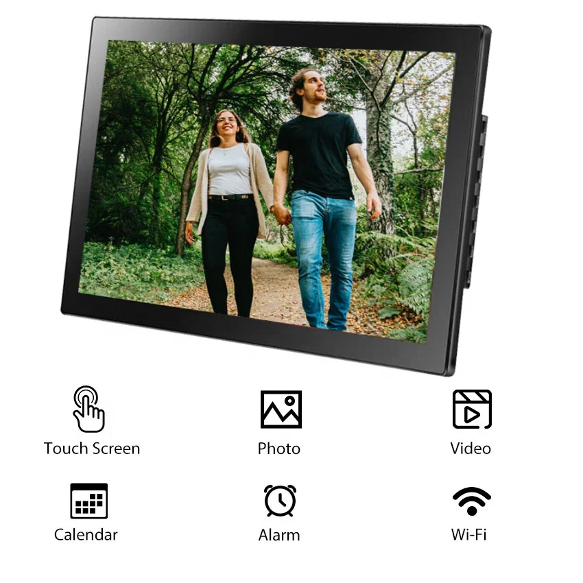 Family chinese hd digital picture photo frame video 7 10 15 30 32 inch wifi mini square acrylic digital photo frame with wifi