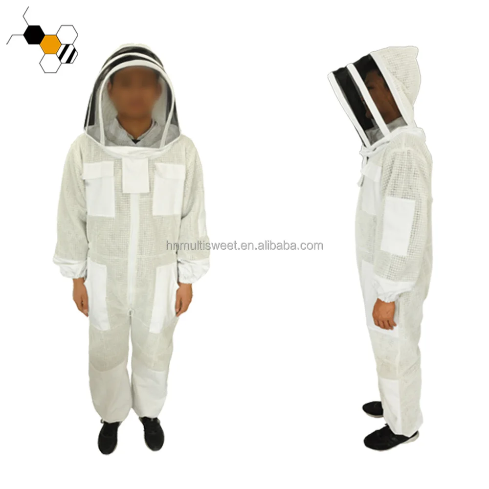 Beekeeper Protection Clothing Air Mesh 3 Layer Ventilated Bee Suit
