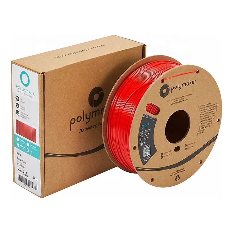 High Grade Cardboard UV Resistance 1kg / 1.75mm/ 2.85mm Polymaker PolyLite 3D Printer ASA Filament