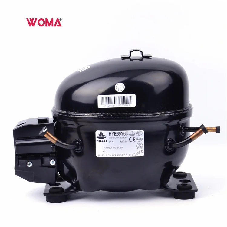 HYE69Y63 R134A 220-240V 50-60Hz piston reciprocating compressor kitchen freezer display cabinet freezer