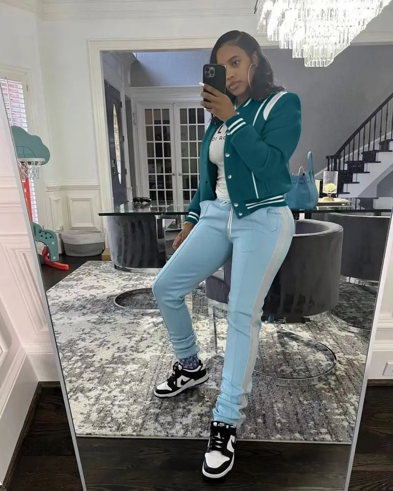 Fall Trendy Baseball Jacket For Women Double Thread Woman Jacket Short And Coat Casual Woven Sleeves Cropped Varsity Jacket